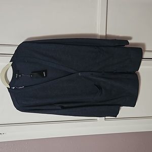 Naif women cardigan navy blue size large